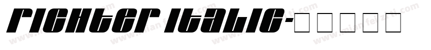 Richter Italic字体转换